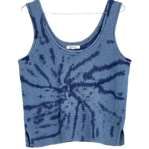 Madewell Tie Dye Fairview Sweater Tank Blue Sz XXS - Picture 2 of 9